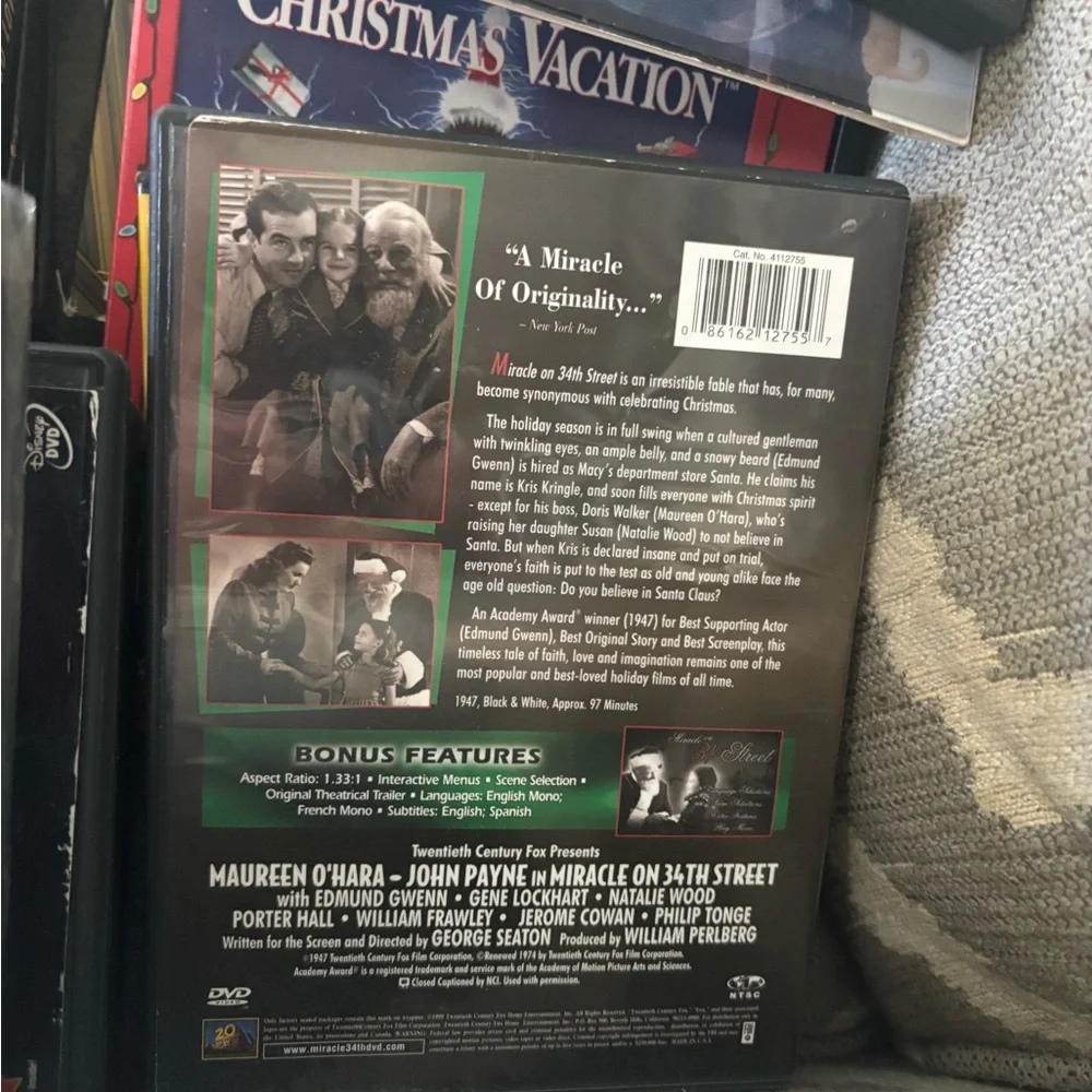 Miracle on 34th Street (DVD) - Classic Holiday Movie